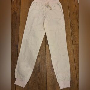MISLOOK Light Beige Joggers – Size S – Ribbed Waist & Cuffs